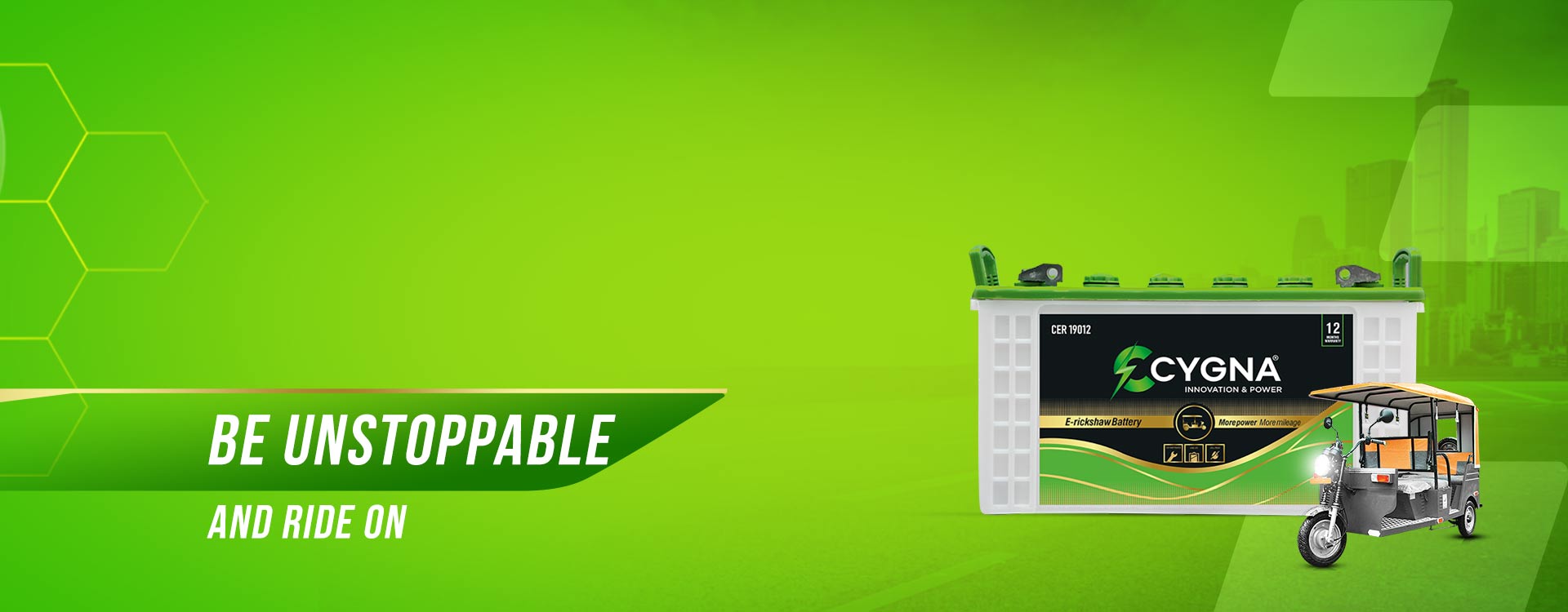 E-rickshaw battery manufacturer